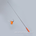 Fishing Rod Cat Feather Wand Teaser Stick Toy